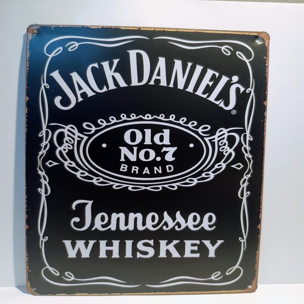 Placa Decorativa De Metal Jack Daniel's, Medida De 20x30. Outlet