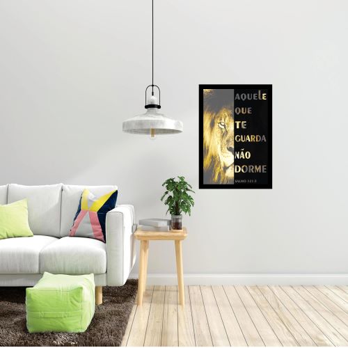 Quadro Aquele Que Te Guarda, Não Dorme! Medidas De De 31x47. Moldura Branca Ou Preta. Vidro PVC