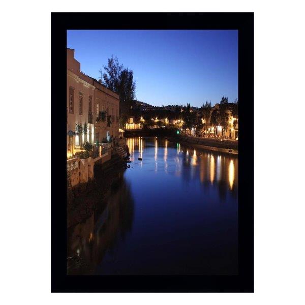 Quadro Algarve Com Medida De 37x51 Com Moldura Preta. Vidro De 4 Mm 